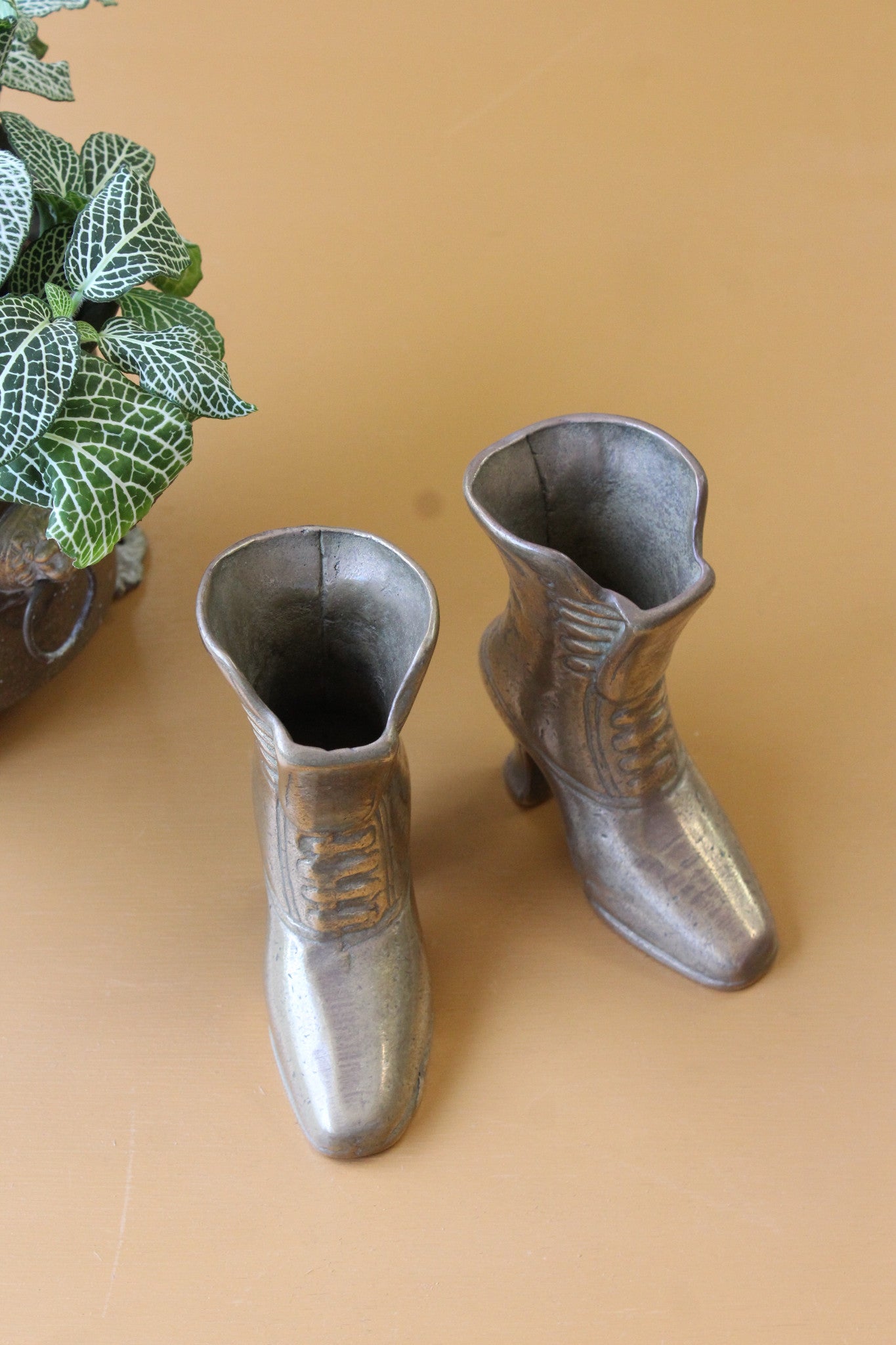 Pair Brass Boots - Kernow Furniture