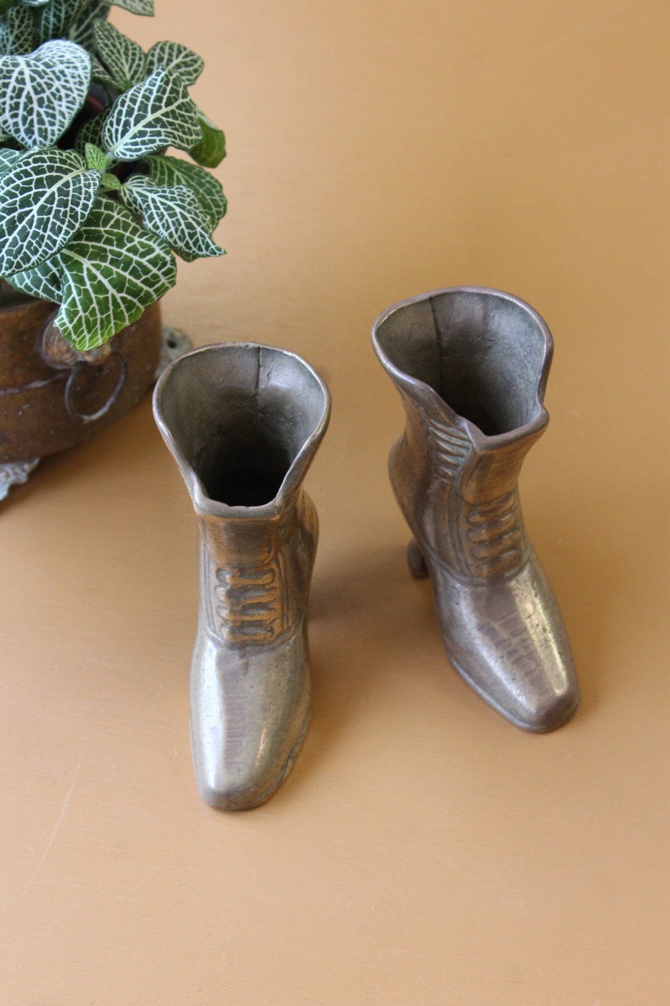 Pair Brass Boots - Kernow Furniture