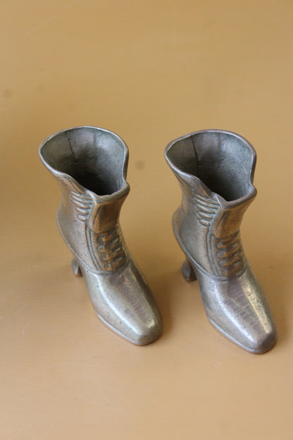 Pair Brass Boots - Kernow Furniture