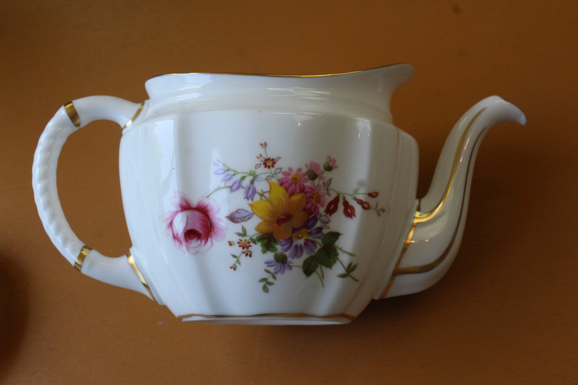 Royal Crown Derby Teapot - Derby Posies - Kernow Furniture