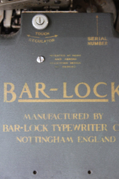 Antique Barlock Typewriter - Kernow Furniture