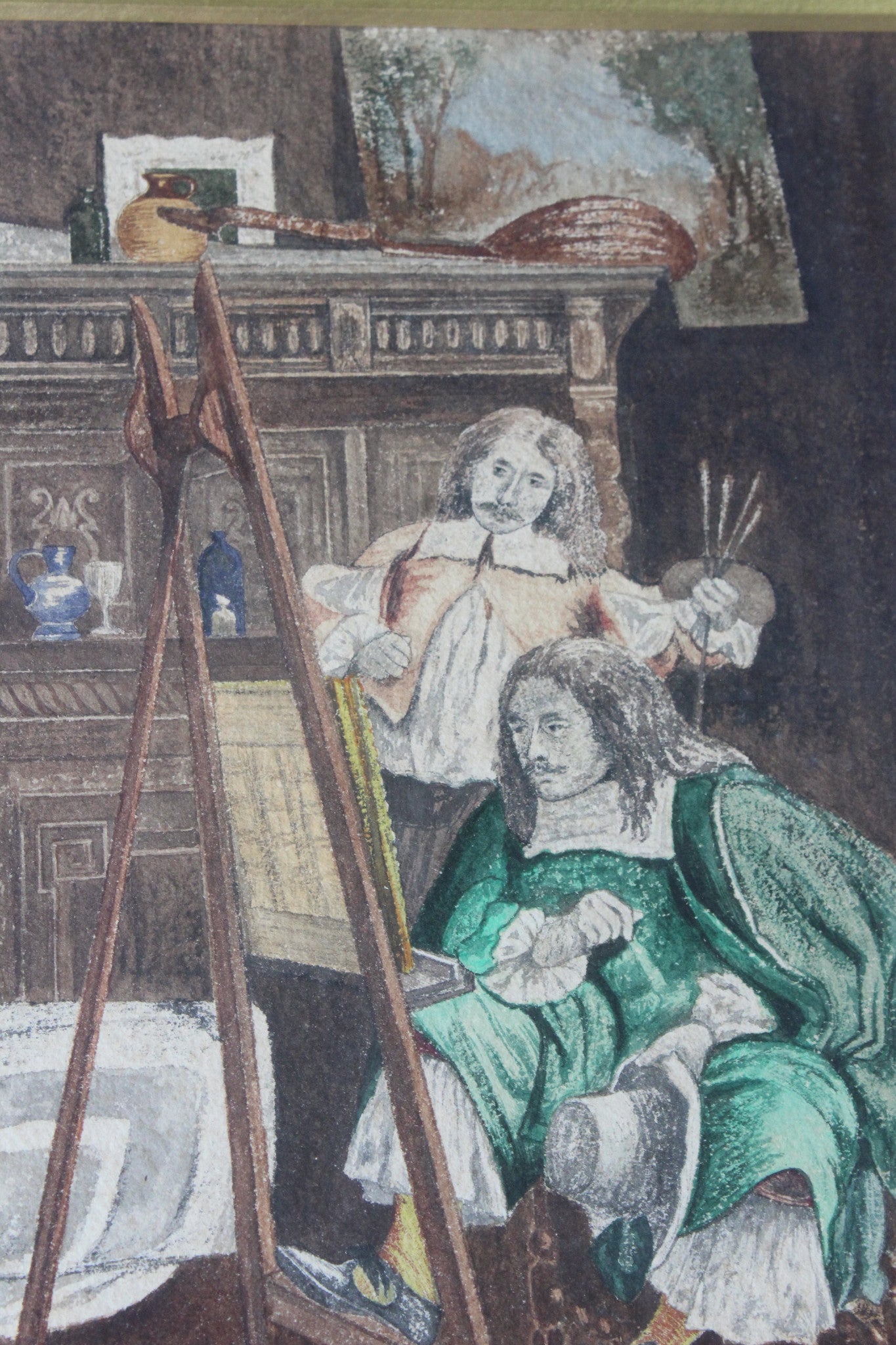 Pair Antique Watercolours - R Hall - Connoisseurs - Kernow Furniture