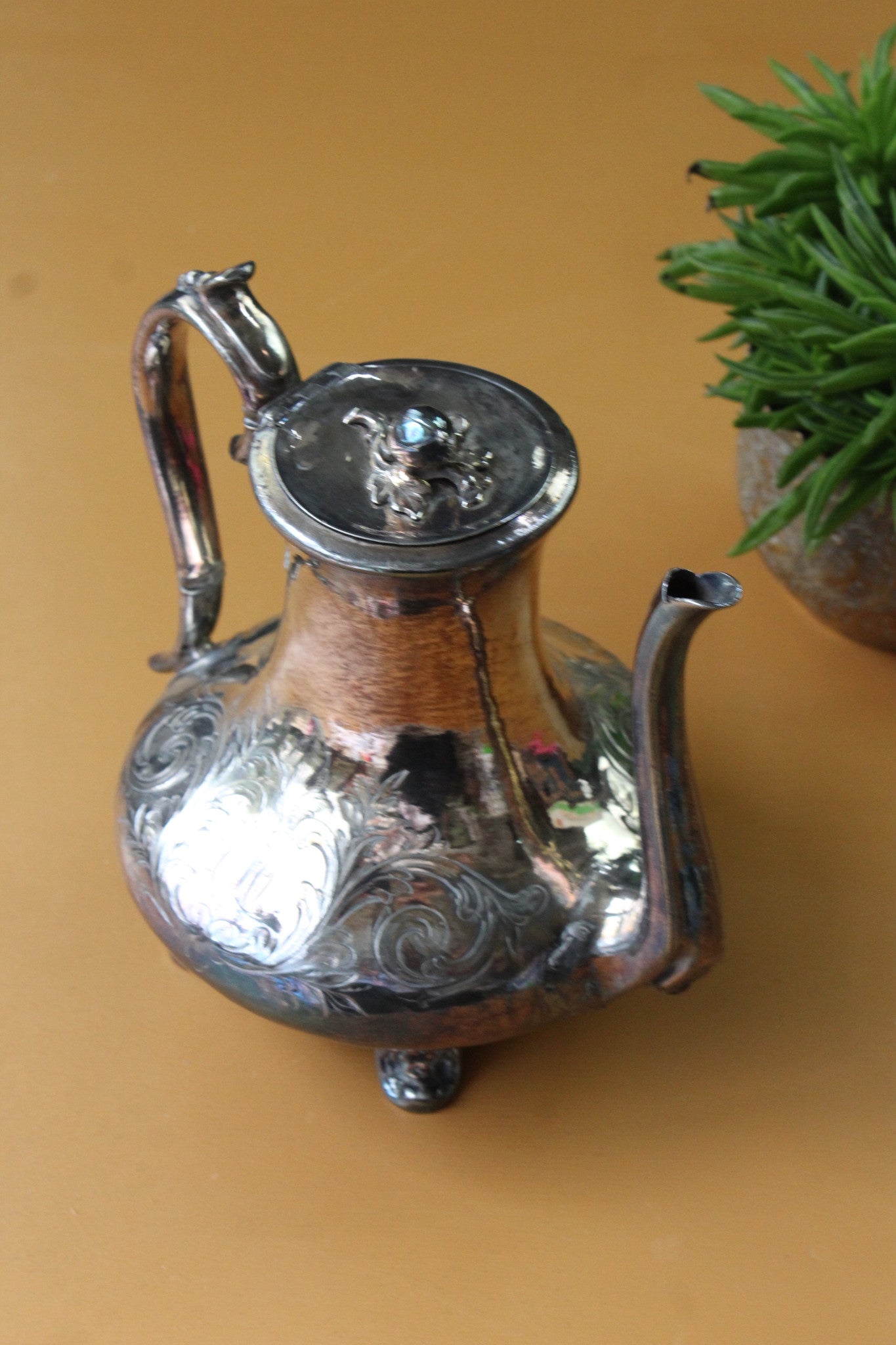 Antique EPNS Coffee Pot - Kernow Furniture