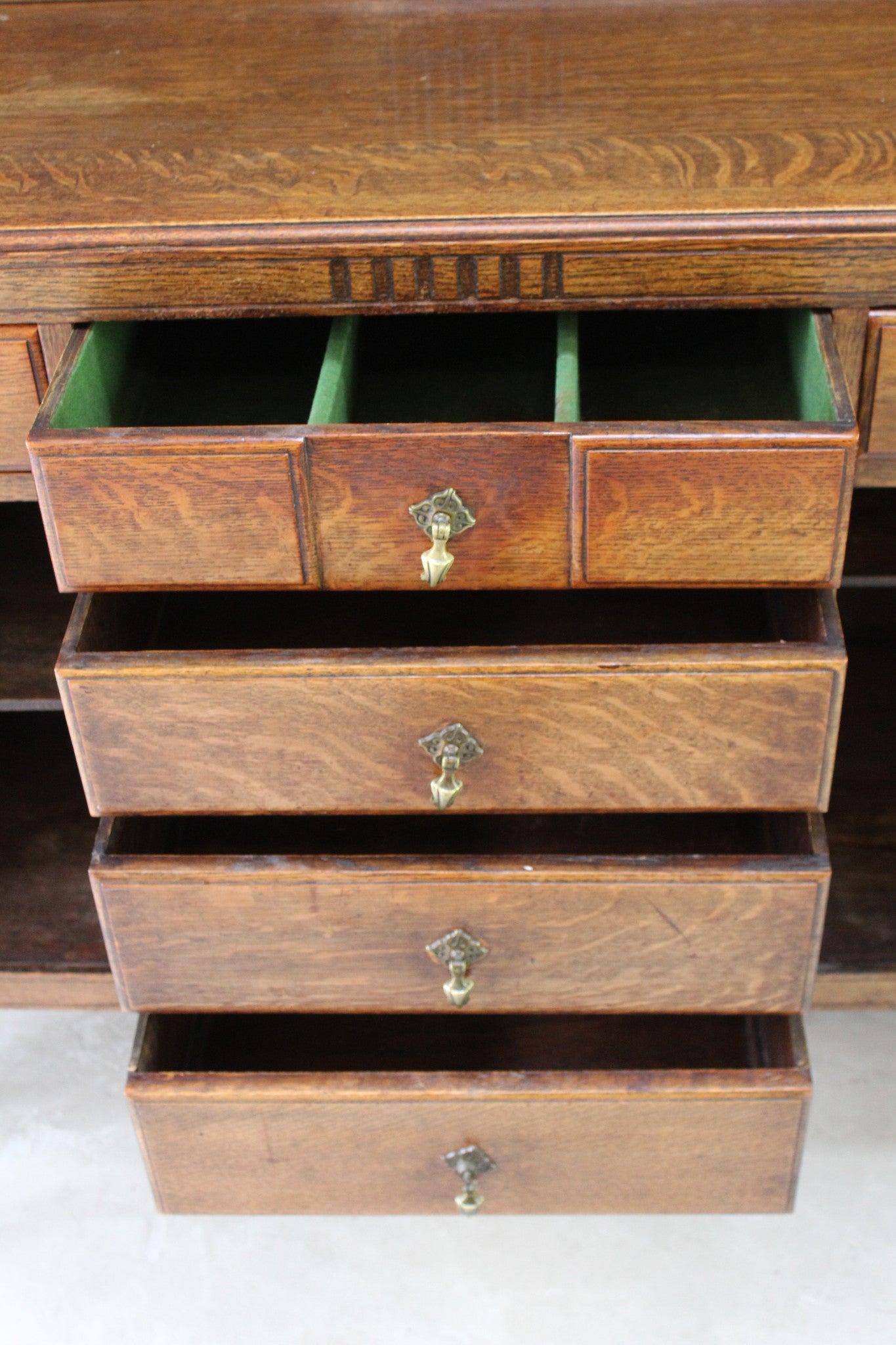 Antique Oak Sideboard - Kernow Furniture