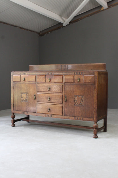 Antique Oak Sideboard - Kernow Furniture