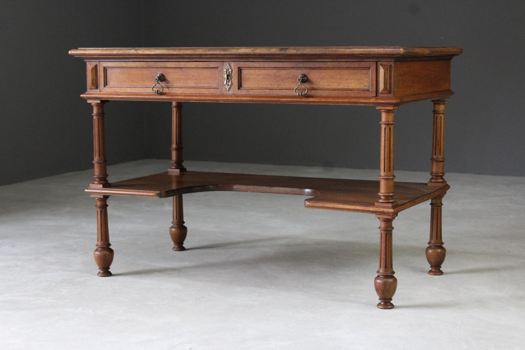 Antique French Mahogany Console Table - Kernow Furniture