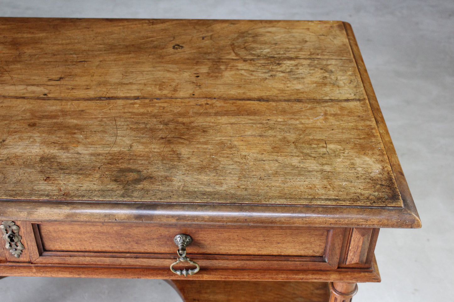 Antique French Mahogany Console Table - Kernow Furniture