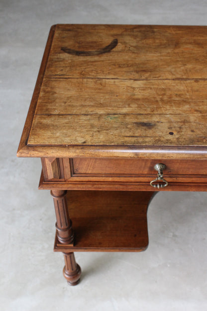 Antique French Mahogany Console Table - Kernow Furniture