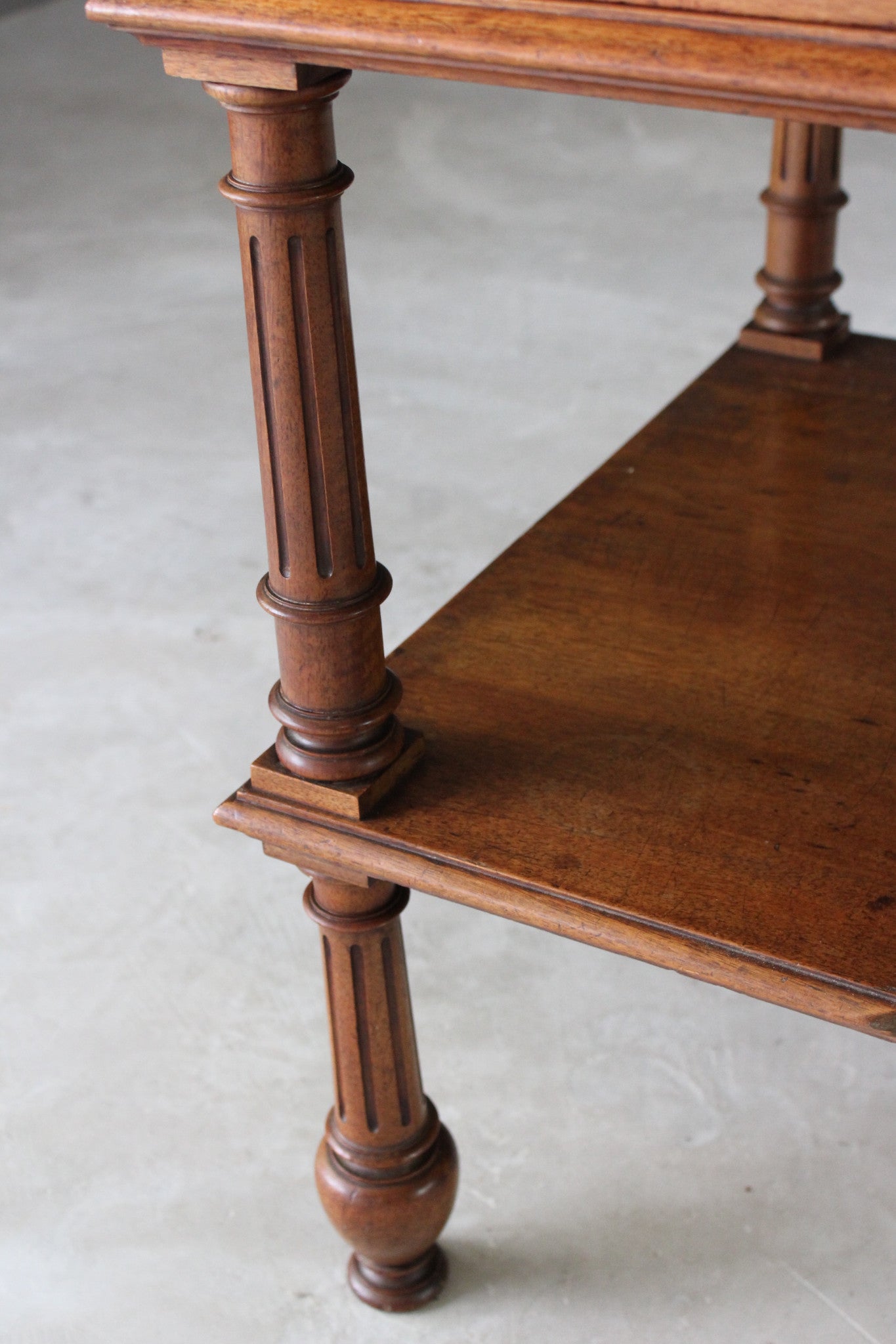 Antique French Mahogany Console Table - Kernow Furniture