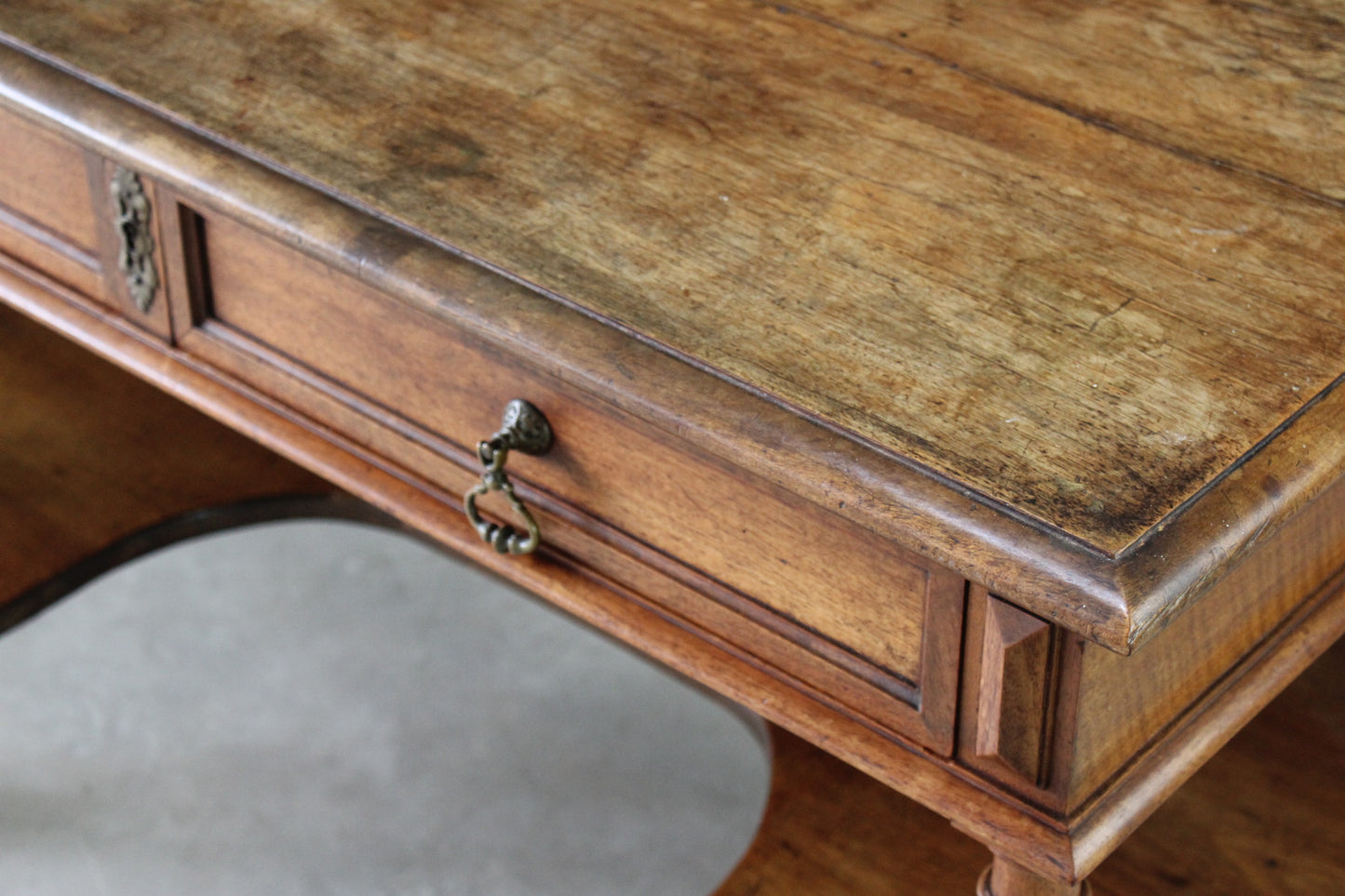 Antique French Mahogany Console Table - Kernow Furniture