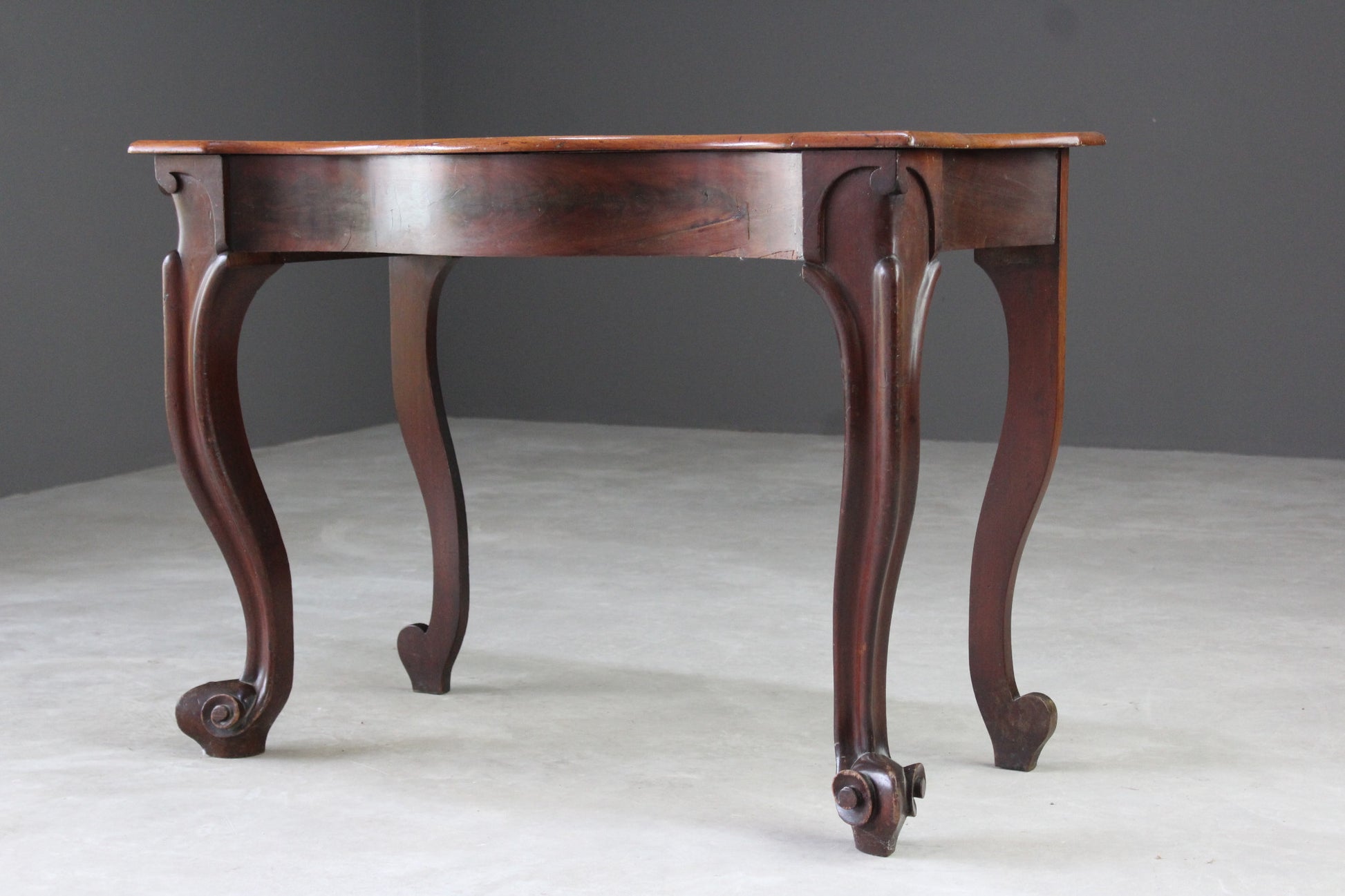 French Style Mahogany Console Table - Kernow Furniture