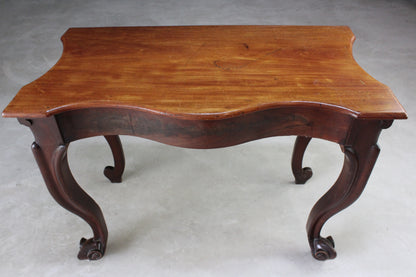 French Style Mahogany Console Table - Kernow Furniture