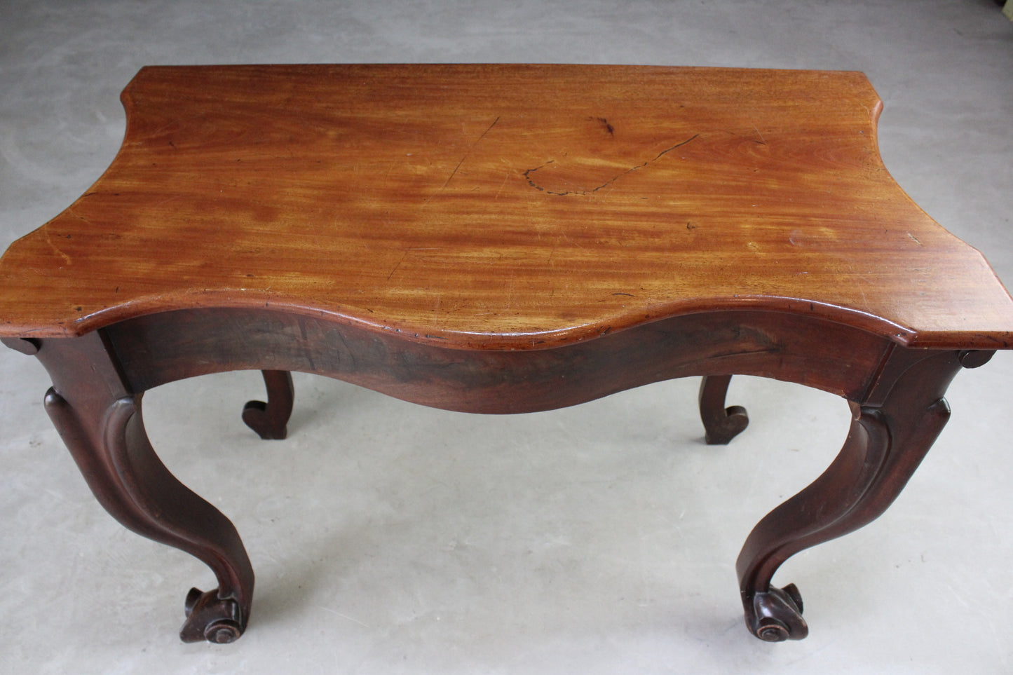 French Style Mahogany Console Table - Kernow Furniture