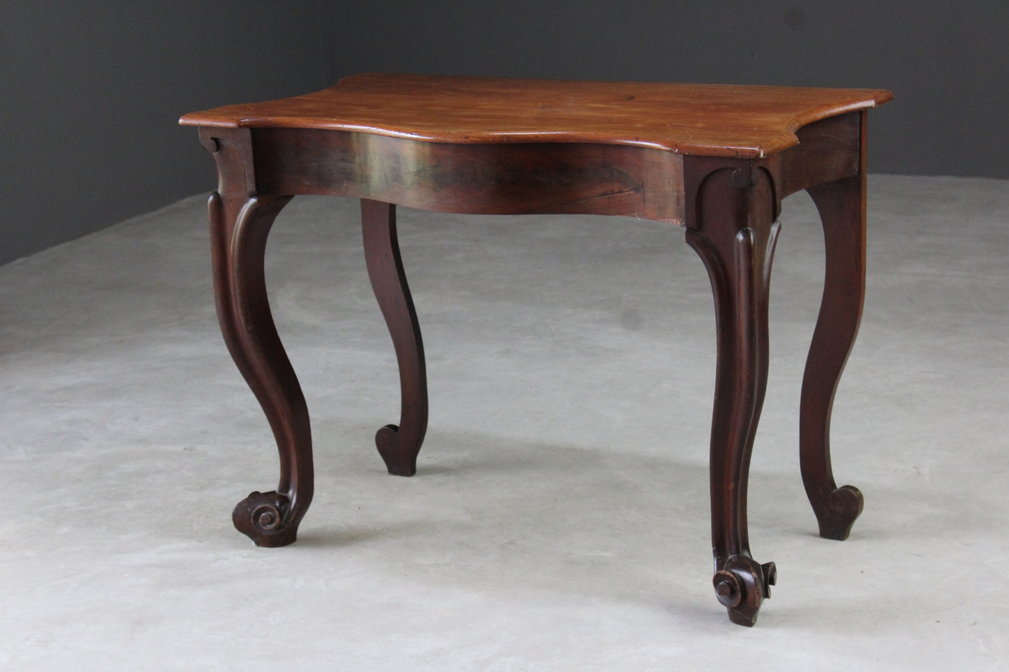 French Style Mahogany Console Table - Kernow Furniture