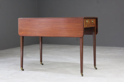 Crossbanded Mahogany Pembroke Table - Kernow Furniture