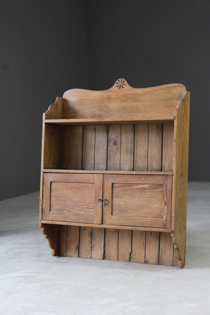 Antique Pine Kitchen Wall Shelves - Kernow Furniture