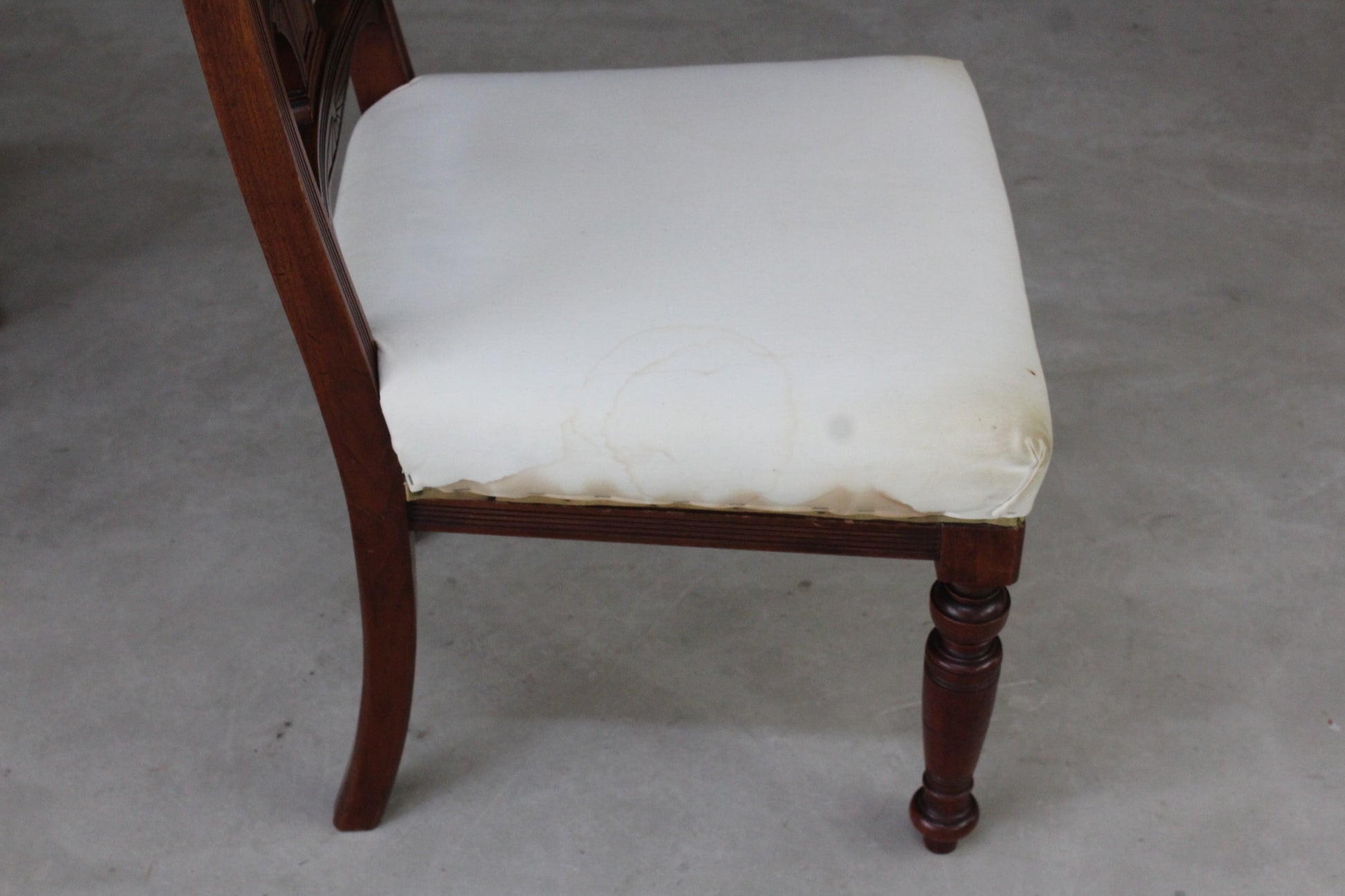 Set 6 Victorian Walnut Dining Chairs - Kernow Furniture