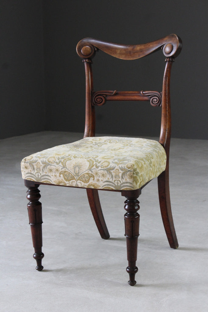 Single Antique Victorian Mahogany Dining Chair - Kernow Furniture