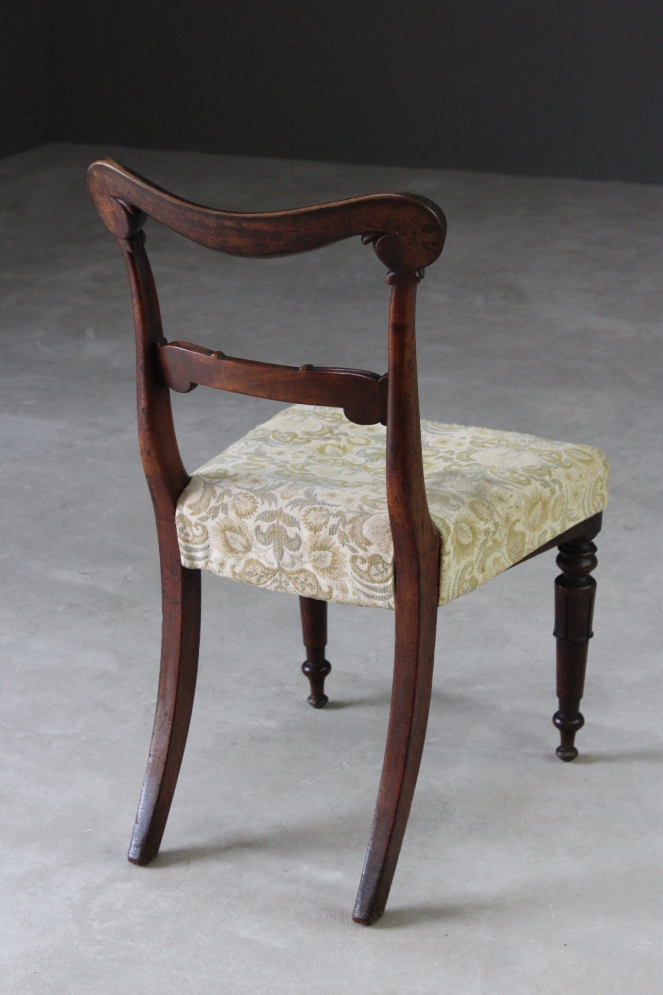 Single Antique Victorian Mahogany Dining Chair - Kernow Furniture