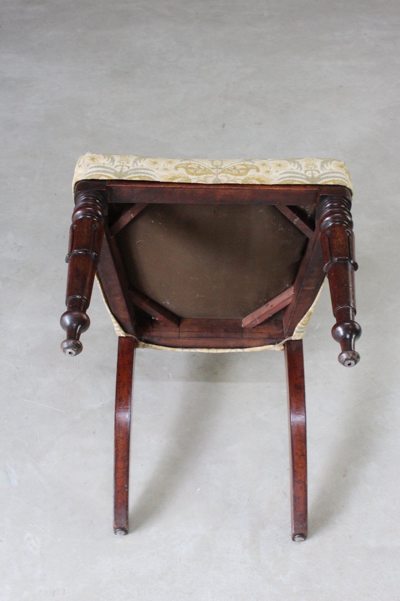 Single Antique Victorian Mahogany Dining Chair - Kernow Furniture