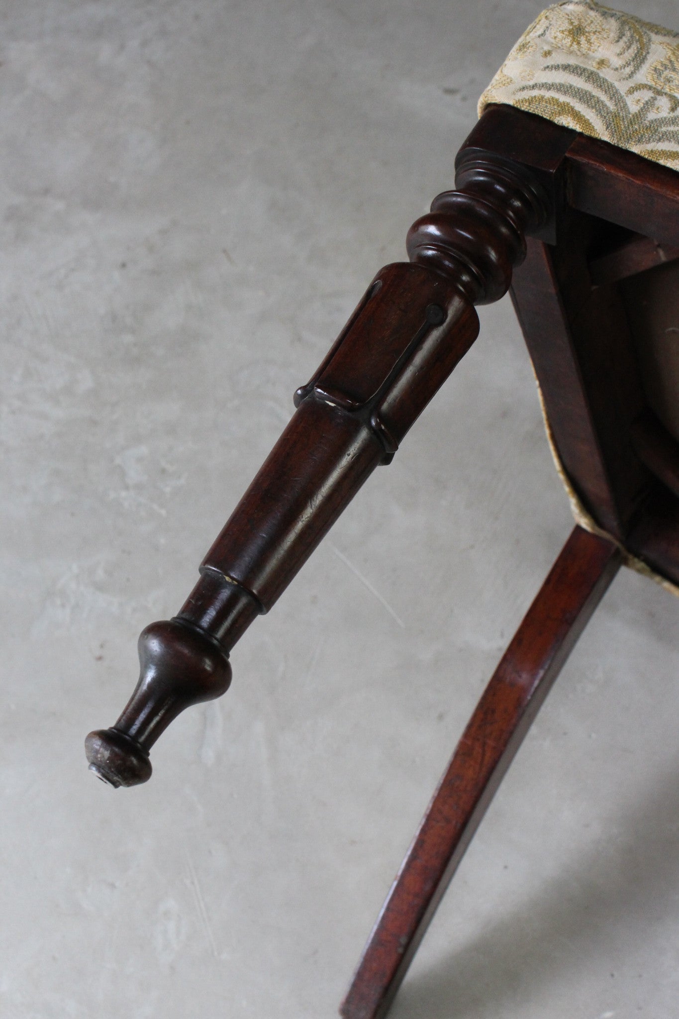 Single Antique Victorian Mahogany Dining Chair - Kernow Furniture