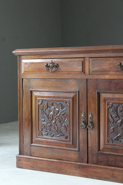 Antique Edwardian Mahogany Sideboard - Kernow Furniture