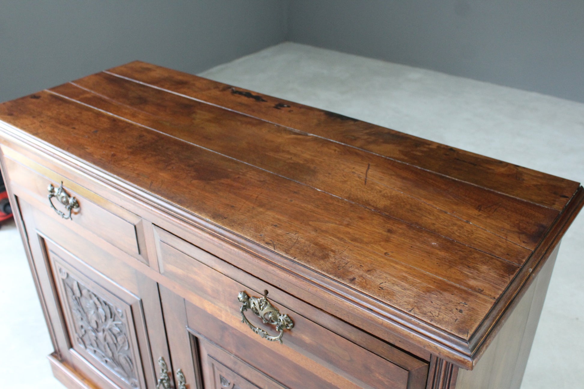 Antique Edwardian Mahogany Sideboard - Kernow Furniture