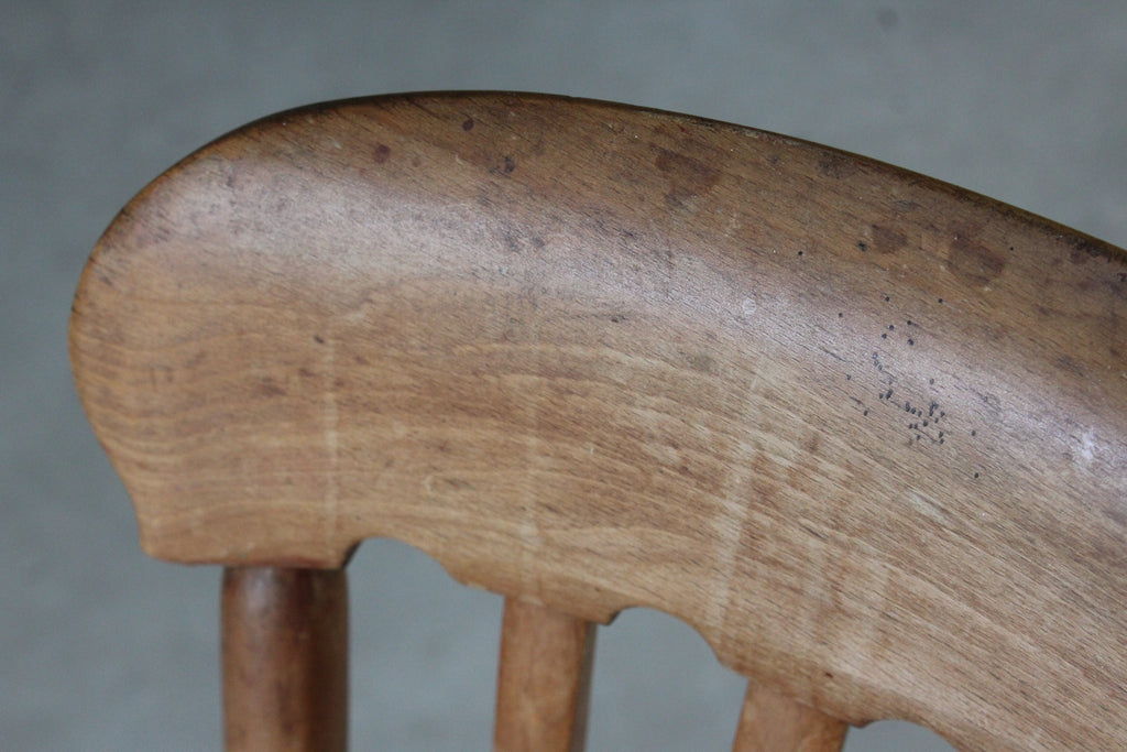 Single Beech Lathe Back Kitchen Chair - Kernow Furniture