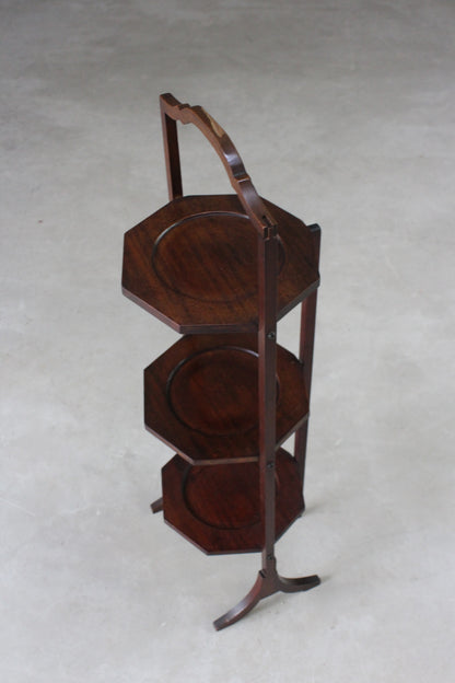 Mahogany 3 Tier Cake Stand - Kernow Furniture