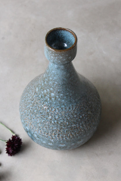 Blue Retro Glazed Vase - Kernow Furniture