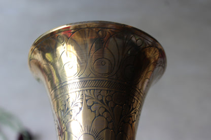 Large Eastern Brass Vase - Kernow Furniture