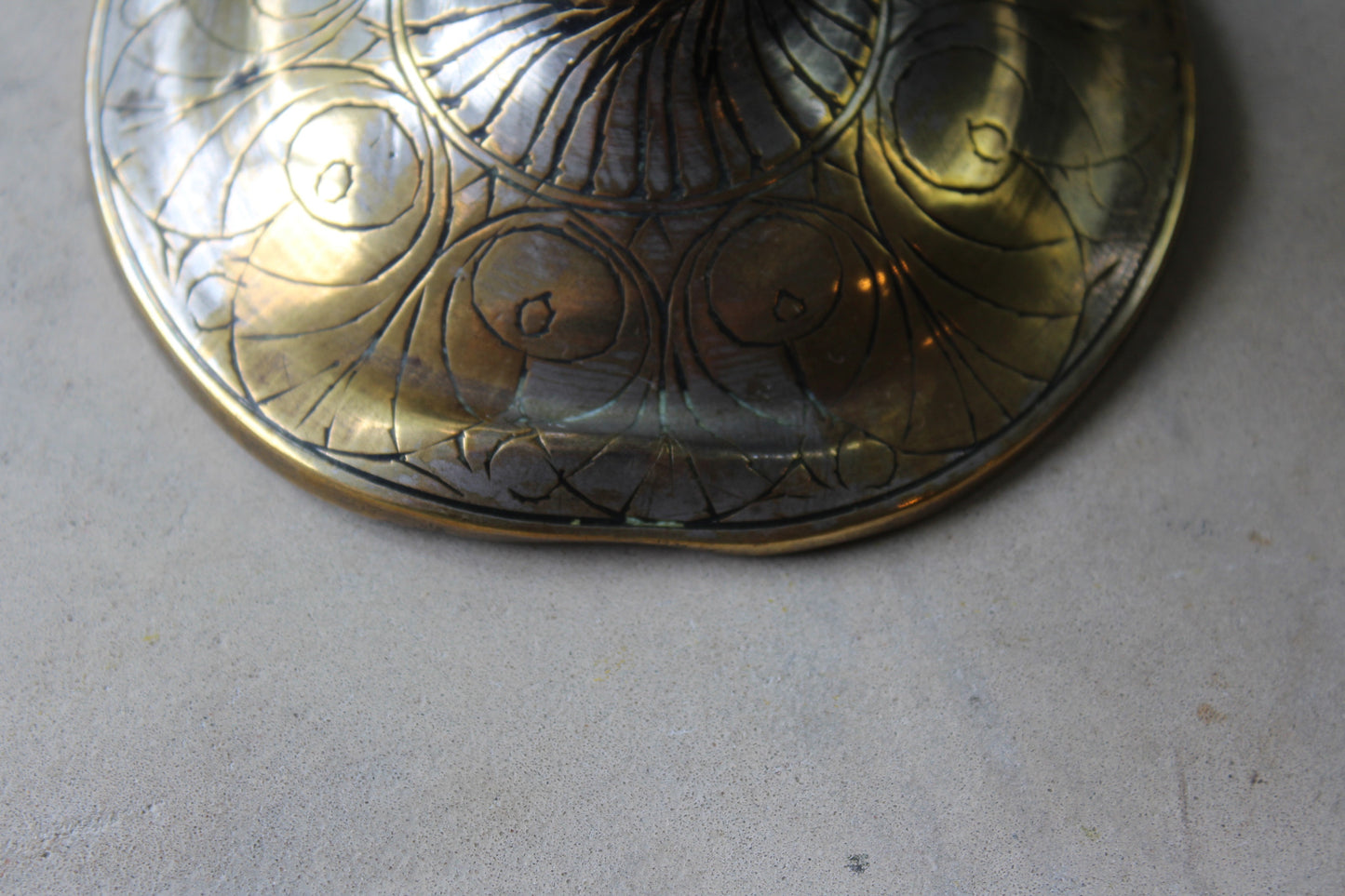 Large Eastern Brass Vase - Kernow Furniture