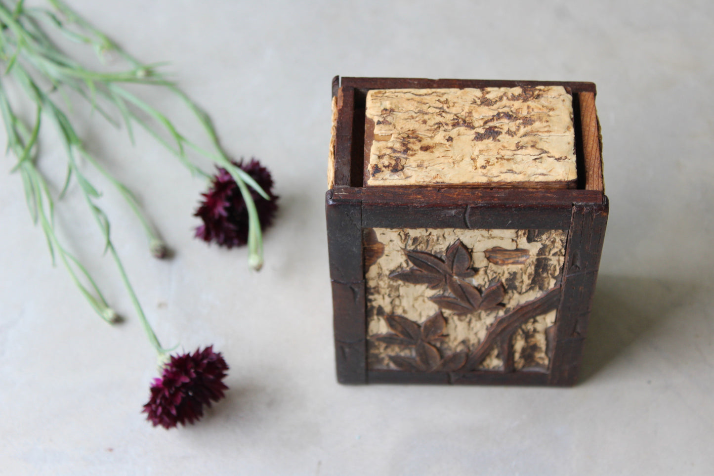 Small Hand Made Cork Box - Kernow Furniture