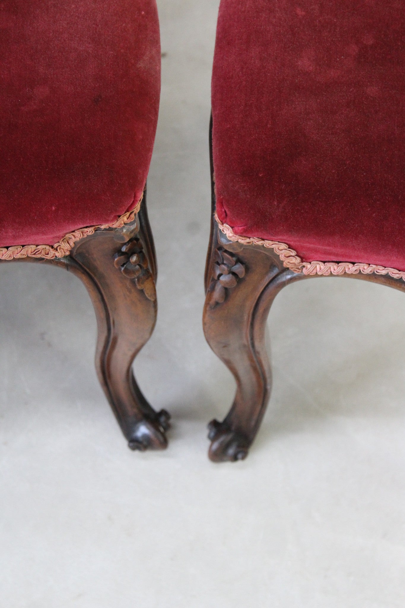 Set 4 Antique French Dining Chairs - Kernow Furniture