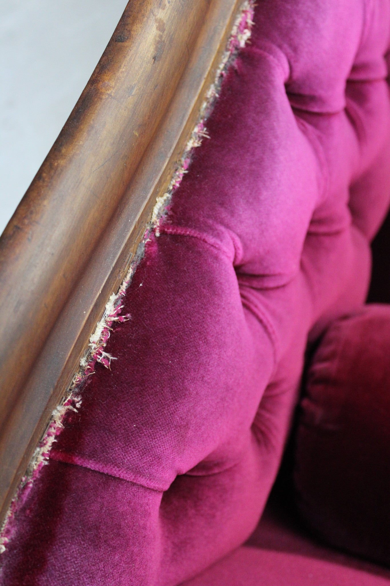 Antique Victorian Scrolled End Sofa - Kernow Furniture