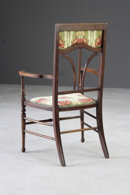 Edwardian Inlaid Occasional Chair - Kernow Furniture