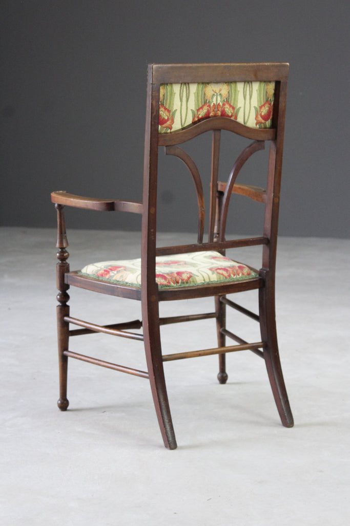 Edwardian Inlaid Occasional Chair - Kernow Furniture