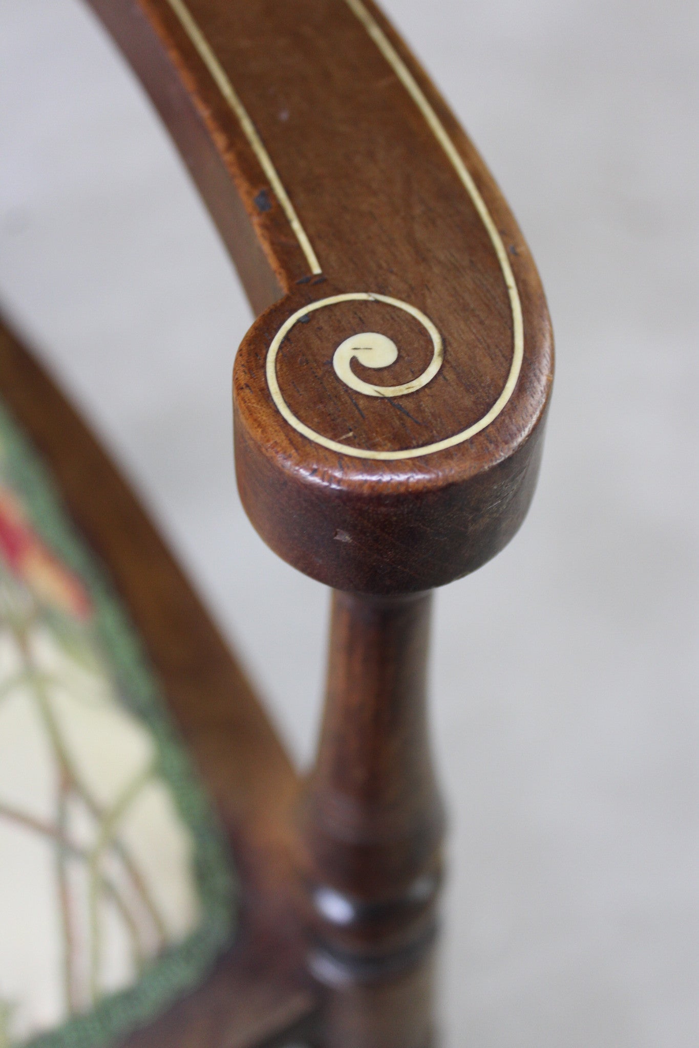 Edwardian Inlaid Occasional Chair - Kernow Furniture