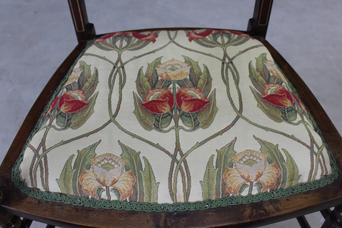 Edwardian Inlaid Occasional Chair - Kernow Furniture