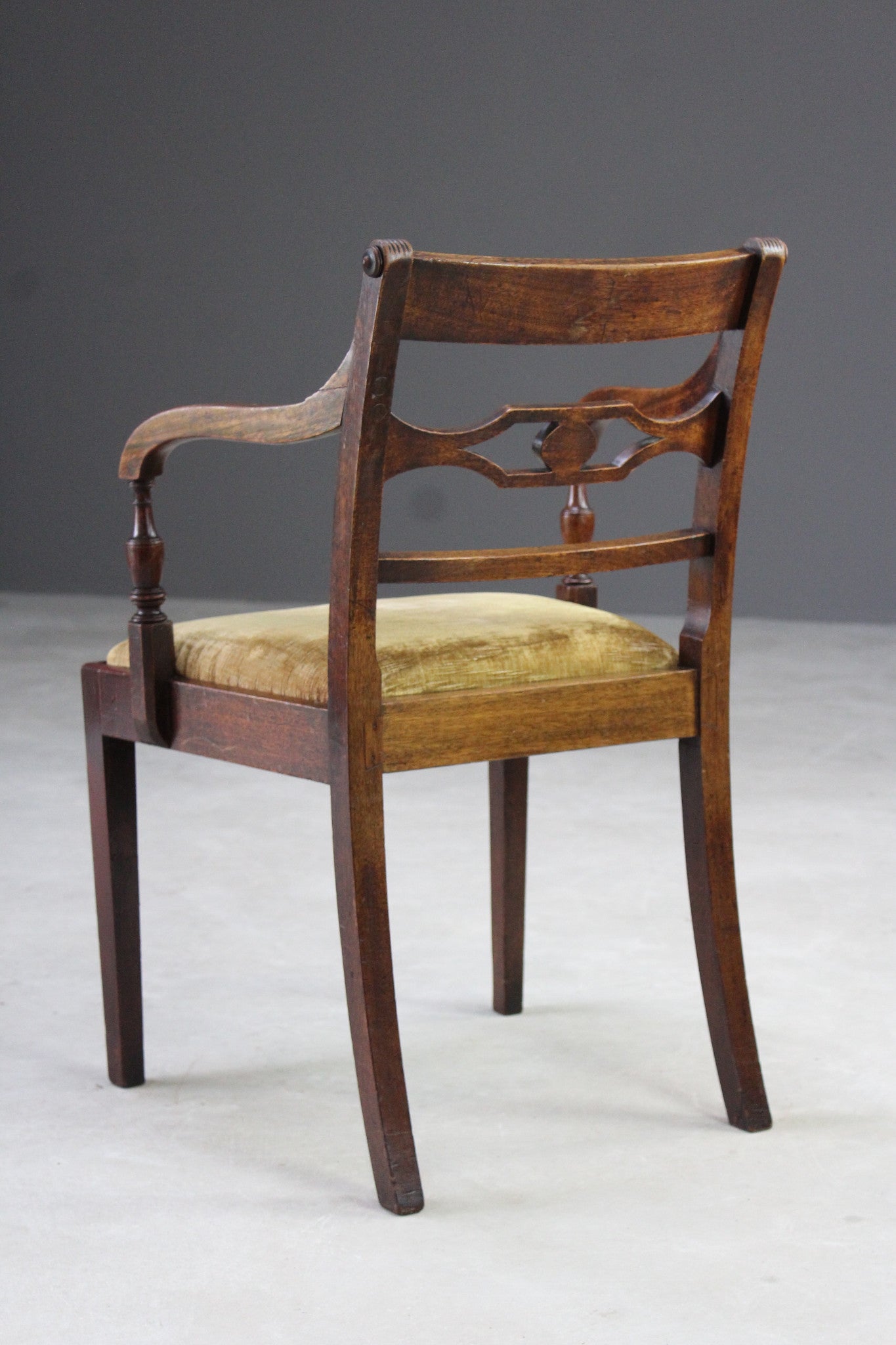 Single Mahogany Carver Dining Chair - Kernow Furniture