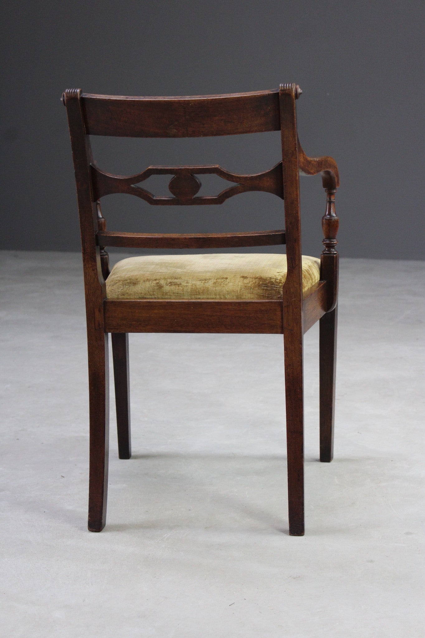 Single Mahogany Carver Dining Chair - Kernow Furniture