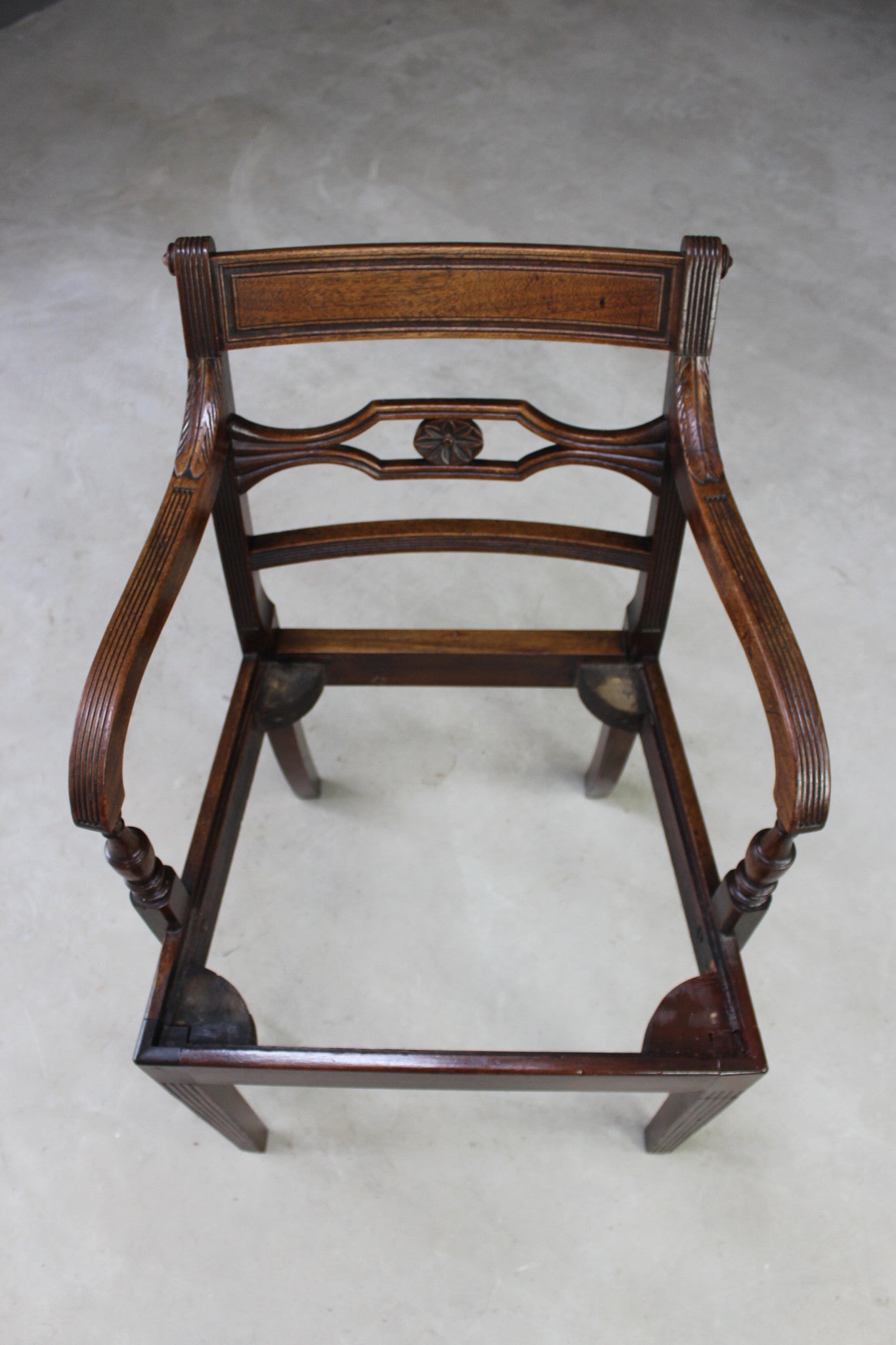 Single Mahogany Carver Dining Chair - Kernow Furniture