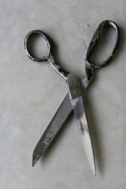 Vintage Wooden Rule & Scissors - Kernow Furniture