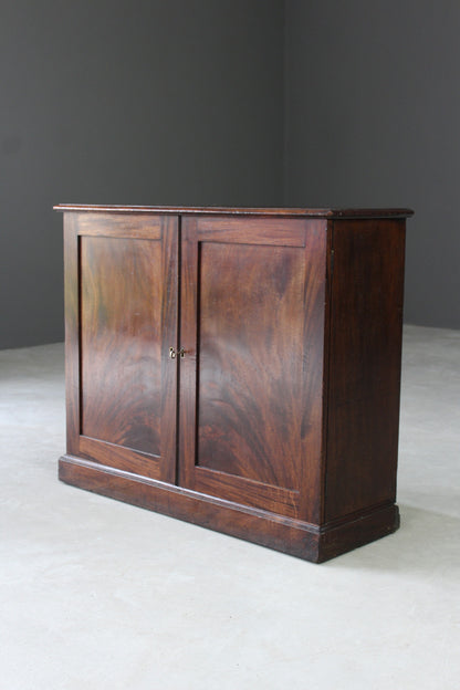Antique Small Mahogany Cupboard - Kernow Furniture