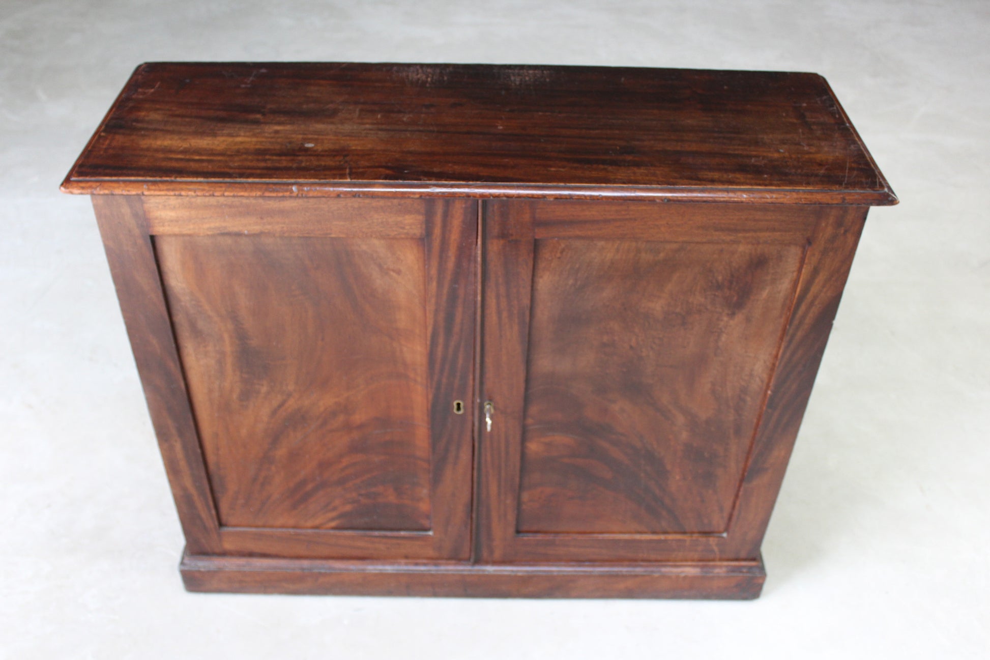 Antique Small Mahogany Cupboard - Kernow Furniture