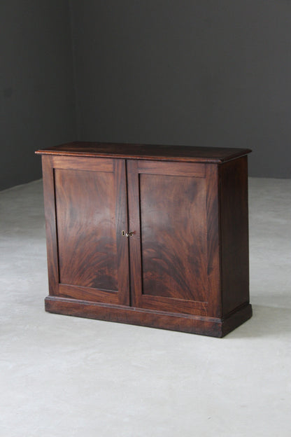 Antique Small Mahogany Cupboard - Kernow Furniture