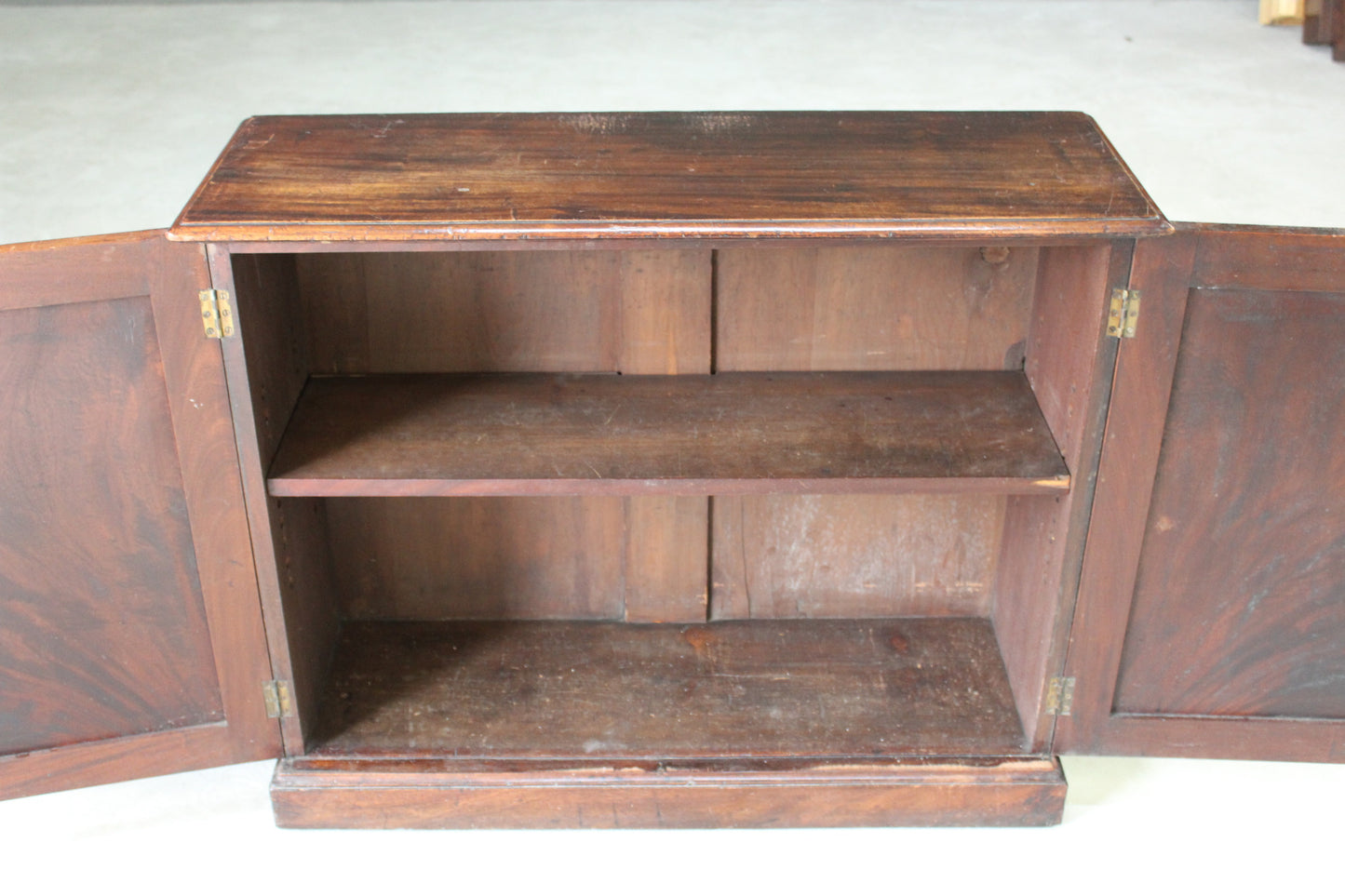 Antique Small Mahogany Cupboard - Kernow Furniture