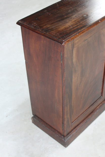 Antique Small Mahogany Cupboard - Kernow Furniture