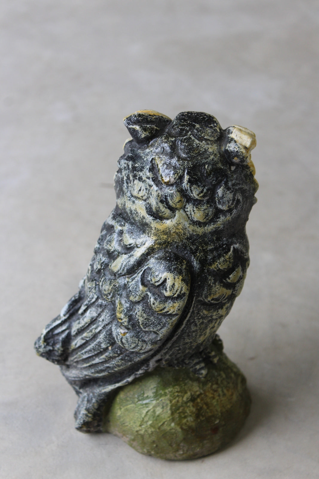 Vintage Painted Owl Garden Ornament - Kernow Furniture