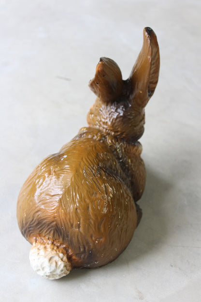 Vintage Painted Rabbit Garden Ornament - Kernow Furniture